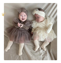Load image into Gallery viewer, Baby Kid Girls Solid Color Rompers And Dresses Wholesale 220613413
