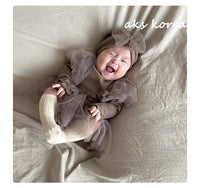 Load image into Gallery viewer, Baby Kid Girls Solid Color Rompers And Dresses Wholesale 220613413
