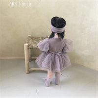 Load image into Gallery viewer, Baby Kid Girls Solid Color Rompers And Dresses Wholesale 220613413
