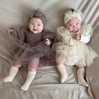 Load image into Gallery viewer, Baby Kid Girls Solid Color Rompers And Dresses Wholesale 220613413
