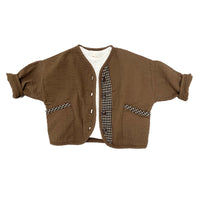 Load image into Gallery viewer, Baby Kid Unisex Checked Jackets Outwears Wholesale 220613418

