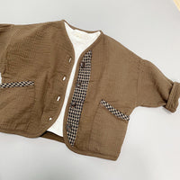 Load image into Gallery viewer, Baby Kid Unisex Checked Jackets Outwears Wholesale 220613418
