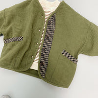 Load image into Gallery viewer, Baby Kid Unisex Checked Jackets Outwears Wholesale 220613418
