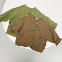 Load image into Gallery viewer, Baby Kid Unisex Checked Jackets Outwears Wholesale 220613418
