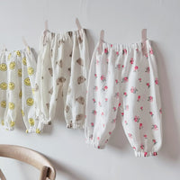 Load image into Gallery viewer, Baby Kid Girls Fruit Animals Expression Print Pants Wholesale 220613435
