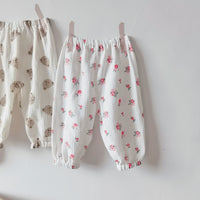 Load image into Gallery viewer, Baby Kid Girls Fruit Animals Expression Print Pants Wholesale 220613435

