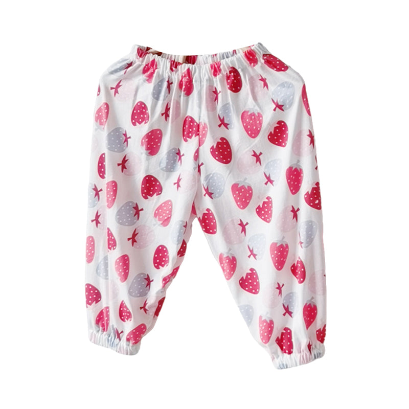 Baby Kid Girls Fruit Polka dots Print Pants Wholesale 220613436