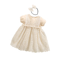 Load image into Gallery viewer, Baby Kid Girls Flower Lace Embroidered Rompers Dresses Wholesale 220613441
