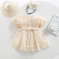 Load image into Gallery viewer, Baby Kid Girls Flower Lace Embroidered Rompers Dresses Wholesale 220613441

