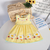 Load image into Gallery viewer, Baby Kid Girls Flower Checked Animals Embroidered Dresses Wholesale 220613444
