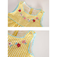 Load image into Gallery viewer, Baby Kid Girls Flower Checked Animals Embroidered Dresses Wholesale 220613444
