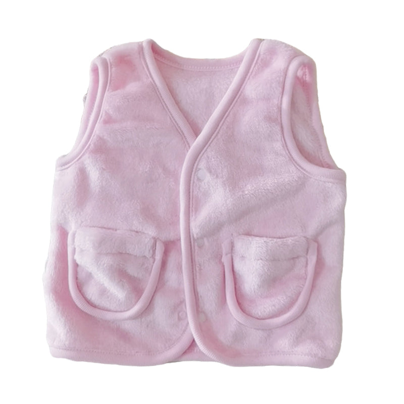 Baby Kid Unisex Solid Color Vests&Waistcoats Wholesale 22061348