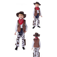 Load image into Gallery viewer, 5 Pieces Set Baby Kid Boys Solid Color Shirts And Vests Waistcoats And Print Pants And Scarves And Hats Wholesale 220616101
