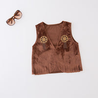 Load image into Gallery viewer, 5 Pieces Set Baby Kid Boys Solid Color Shirts And Vests Waistcoats And Print Pants And Scarves And Hats Wholesale 220616101
