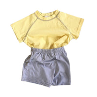 Load image into Gallery viewer, 2 Pieces Set Baby Kid Unisex Solid Color T-Shirts And Shorts Wholesale 220616251
