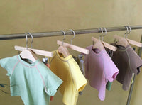 Load image into Gallery viewer, 2 Pieces Set Baby Kid Unisex Solid Color T-Shirts And Shorts Wholesale 220616251
