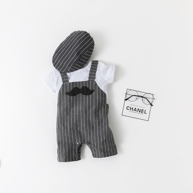 Baby Unisex Striped Rompers Hats Wholesale 220616259