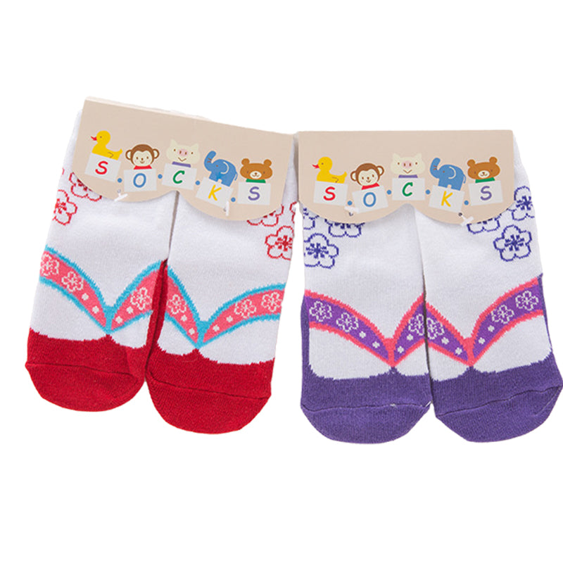 Baby Kid Girls Boys Color-blocking Flower Bow Socks Wholesale 22061631