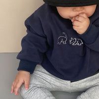 Load image into Gallery viewer, Baby Unisex Dinosaur Cartoon Embroidered Hoodies Swearshirts Wholesale 220616312
