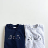 Load image into Gallery viewer, Baby Unisex Dinosaur Cartoon Embroidered Hoodies Swearshirts Wholesale 220616312
