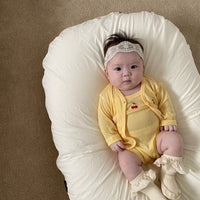 Load image into Gallery viewer, 2 Pieces Set Baby Unisex Solid Color Cardigan And Rompers Wholesale 220616460
