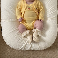 Load image into Gallery viewer, 2 Pieces Set Baby Unisex Solid Color Cardigan And Rompers Wholesale 220616460
