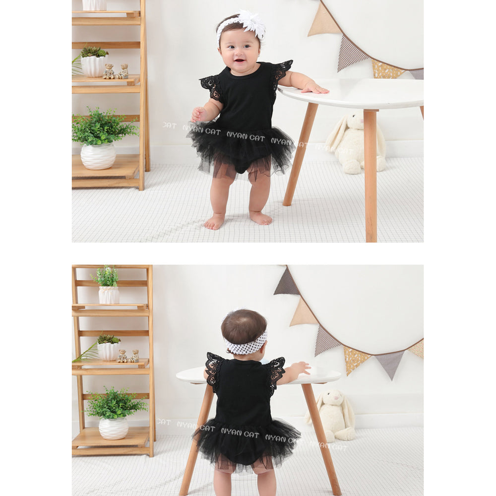 Baby Girls Solid Color Rompers Wholesale 22061647