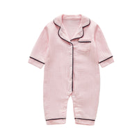 Load image into Gallery viewer, Baby Unisex Striped Cartoon Print Jumpsuits Sleepwears Wholesale 220620104
