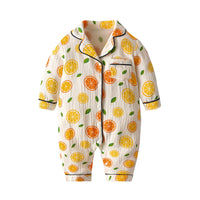 Load image into Gallery viewer, Baby Unisex Striped Cartoon Print Jumpsuits Sleepwears Wholesale 220620104
