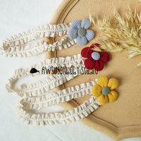 Load image into Gallery viewer, Girls Color-blocking Flower Embroidered Accessories Headwear Wholesale 220620130
