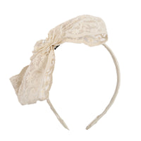 Load image into Gallery viewer, Kid Girls Solid Color Flower Bow Lace Headwear Wholesale 220620187
