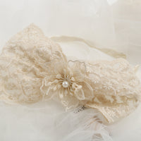 Load image into Gallery viewer, Kid Girls Solid Color Flower Bow Lace Headwear Wholesale 220620187
