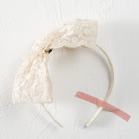 Load image into Gallery viewer, Kid Girls Solid Color Flower Bow Lace Headwear Wholesale 220620187
