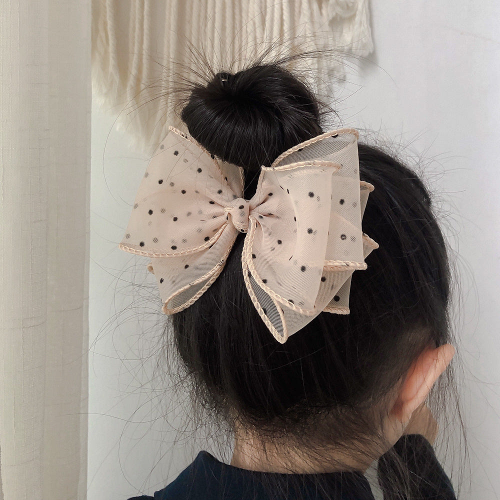 Girls Polka dots Bow Accessories Headwear Wholesale 220620199