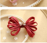 Load image into Gallery viewer, Girls Solid Color Bow Accessories Headwear Wholesale 220620206
