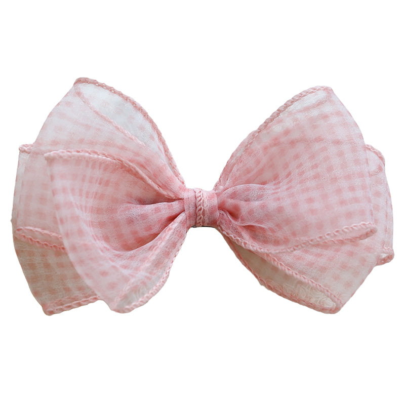 Girls Checked Bow Accessories Headwear Wholesale 220620210
