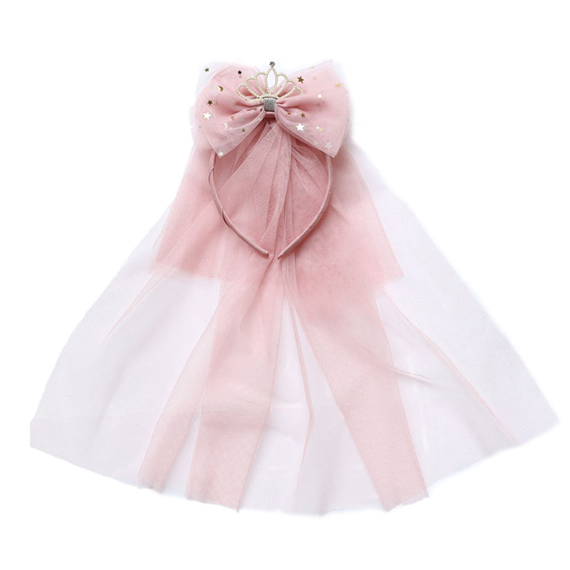 Girls Star Bow Lace Accessories Headwear Wholesale 220620224