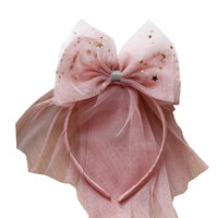 Load image into Gallery viewer, Girls Star Bow Lace Accessories Headwear Wholesale 220620224
