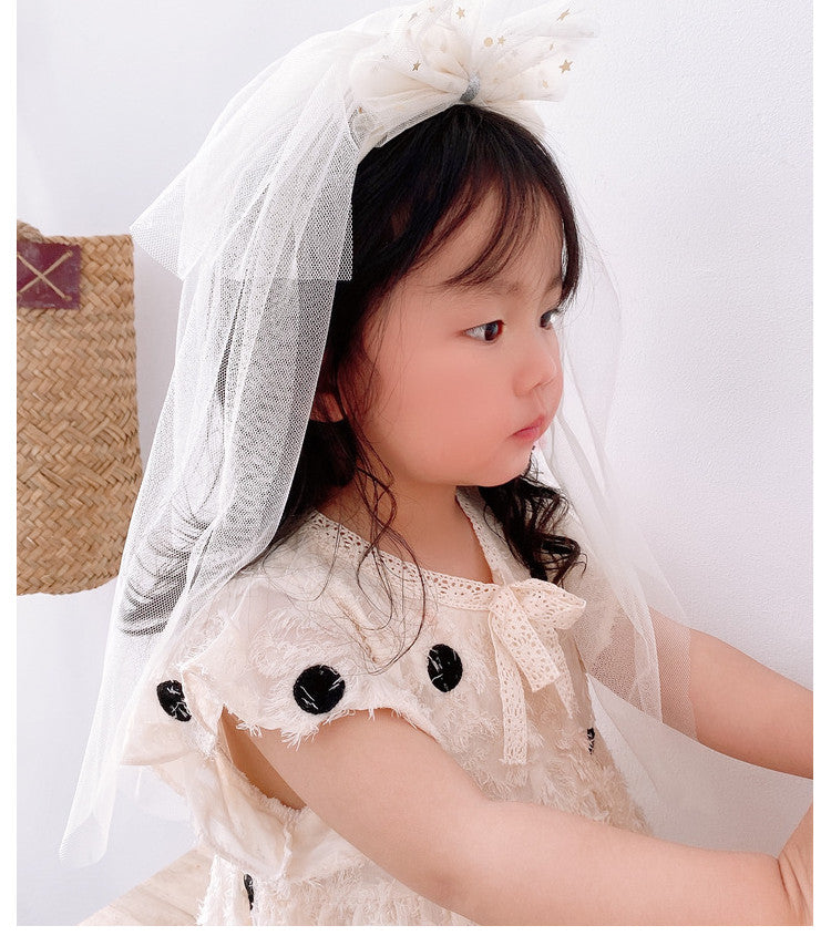 Girls Star Bow Lace Accessories Headwear Wholesale 220620224