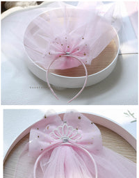 Load image into Gallery viewer, Girls Star Bow Lace Accessories Headwear Wholesale 220620224
