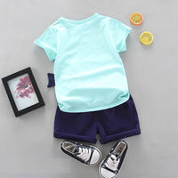 Load image into Gallery viewer, 2 Pieces Set Baby Kid Boys Cartoon Print T-Shirts And Shorts Wholesale 220620235
