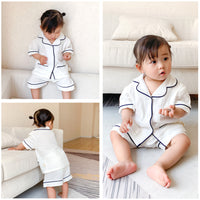 Load image into Gallery viewer, 2 Pieces Set Baby Kid Unisex Striped Tops And Shorts Wholesale 220620246
