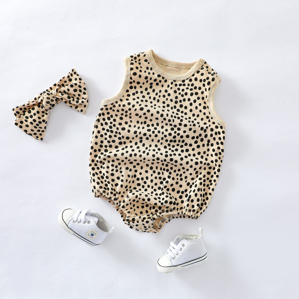 Baby Kid Girls Polka dots Print Rompers Wholesale 220620264