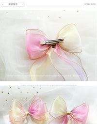 Load image into Gallery viewer, Girls Color-blocking Bow Accessories Headwear Wholesale 220620274
