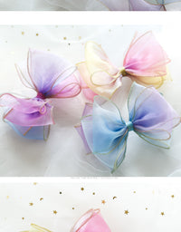 Load image into Gallery viewer, Girls Color-blocking Bow Accessories Headwear Wholesale 220620274
