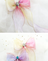 Load image into Gallery viewer, Girls Color-blocking Bow Accessories Headwear Wholesale 220620274
