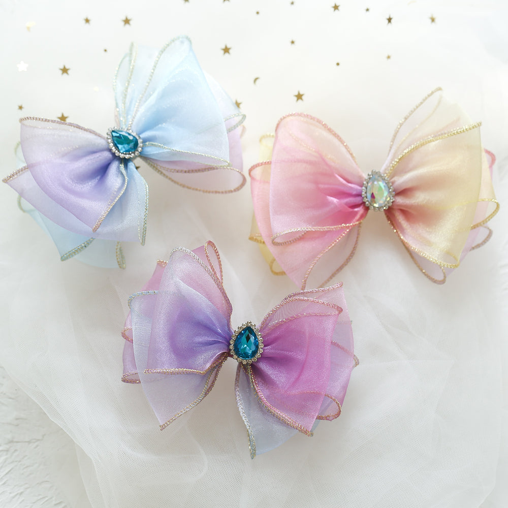 Girls Color-blocking Bow Accessories Headwear Wholesale 220620274