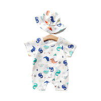 Load image into Gallery viewer, Baby Unisex Fruit Animals Cartoon Print Rompers Wholesale 220620282
