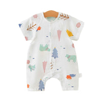 Load image into Gallery viewer, Baby Unisex Fruit Animals Cartoon Print Rompers Wholesale 220620282
