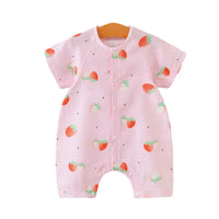 Load image into Gallery viewer, Baby Unisex Fruit Animals Cartoon Print Rompers Wholesale 220620282
